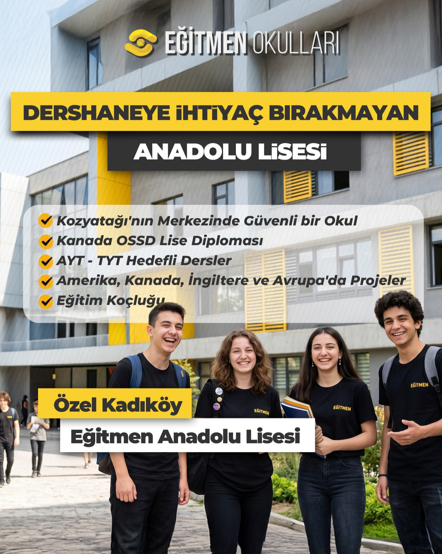 Kadıköy'de Dershaneye İhtiyaç Bırakmayan Lise Deneyimi: Eğitmen Anadolu Lisesi